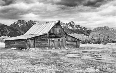 Old Barn In Black And White By Stocksy Contributor Mark Windom