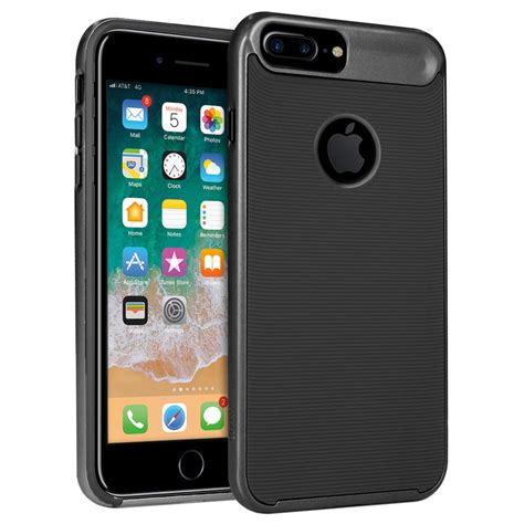 Orzly Airframe Bumper Case Iphone 8 Plus 7 Plus Black