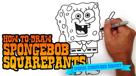 How To Draw Spongebob Squarepants Step By Step Video Youtube