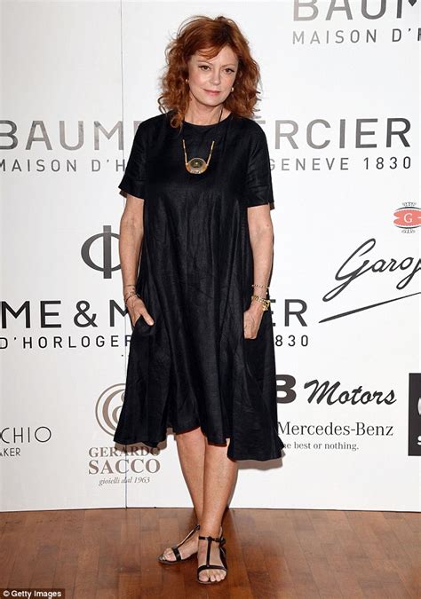Susan Sarandon Radiates Youth In A Chic Black Dress At Taormina Film