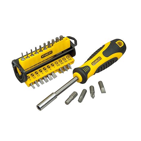 Stanley 34 Piece Slotted Multi Bit Screwdriver Departments Diy At Bandq