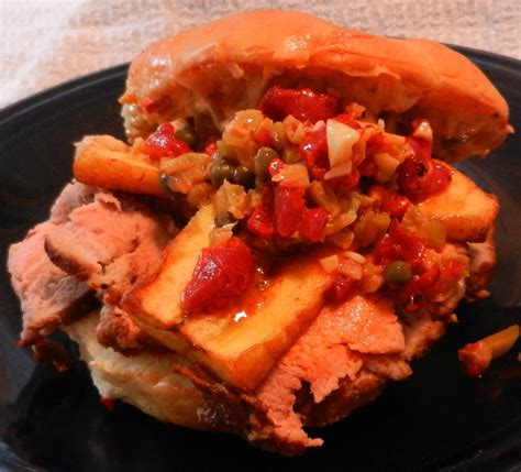 14 puerto rican snacks that'll make you audibly sigh. Puerto Rican Pork Sandwich with Picadillo Salsa and Fried ...