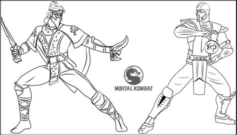 Mortal kombat coloring pages will appeal to all fans of fighting, as they are made in the likeness of one of the coolest games in the fighting game genre. Rain Vs Sub Zero from Mortal Kombat Coloring Page