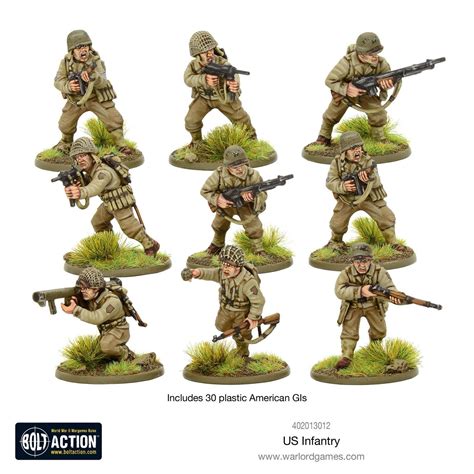 28mm Warlord Games Us Infantry Ww2 American Gis Bolt Action Bnib