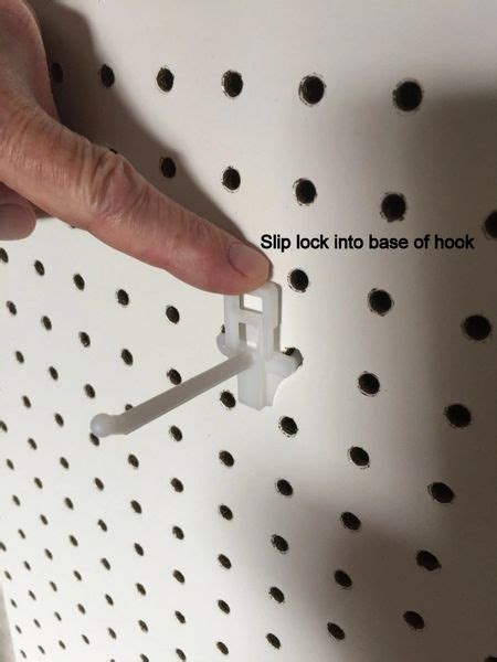 250 Pack White Peg Locks Only Fits Our Plastic Pegboard