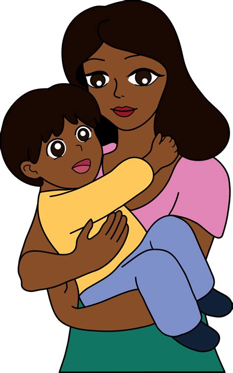 African American Clipart Of Mother And Son
