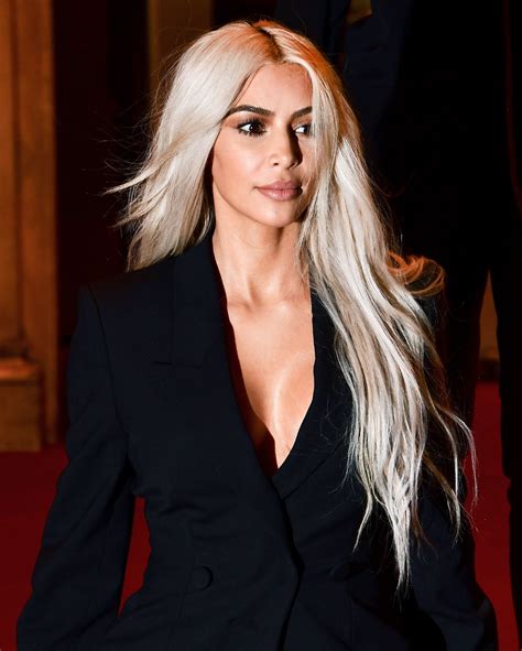 Kim Kardashian Maintains Platinum Hair With This Affordable Item