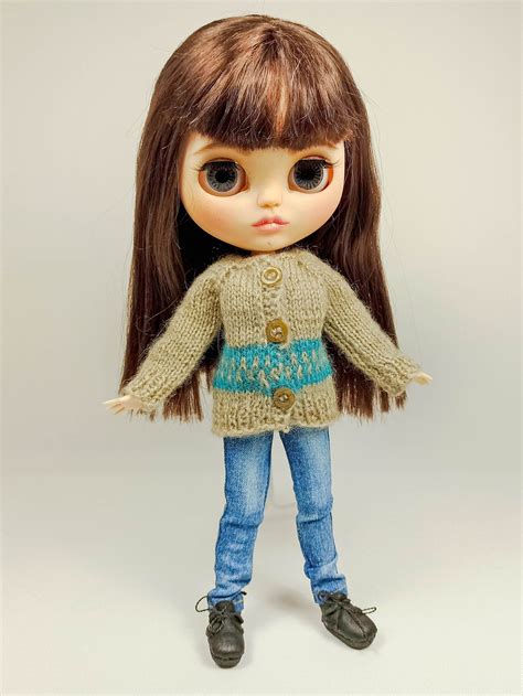 Blythe Doll Clothes Blythe Sweater With Ornament Pullip Etsy