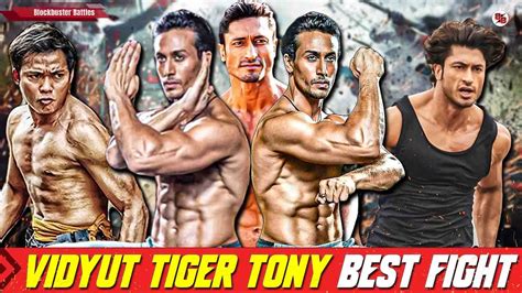 Vidyut Jamwal Vs Tiger Shroff Vs Tony Jaa Fight Action Stunts
