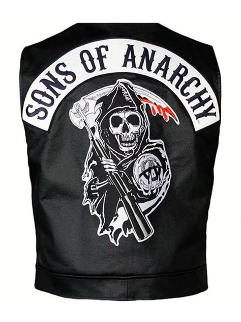 Sons Of Anarchy Leather Vest Sons Of Anarchy Black Vest Soa Vest