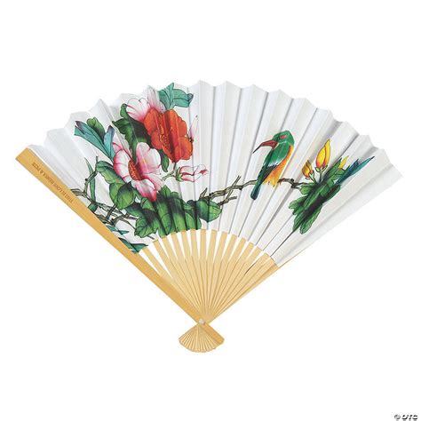 Oriental Wedding Hand Fan Assortment With Personalized Handles 12 Pc
