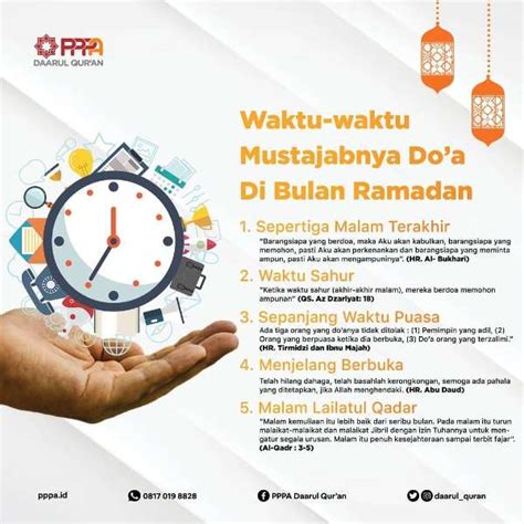 PPPA Daarul Quran Waktu Waktu Mustajab Doa Di Bulan Ramadhan AtmaGo