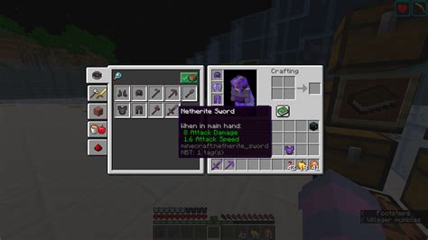Mc 188225 Netherite Armor And Tools Shown In The Recipe Book Jira