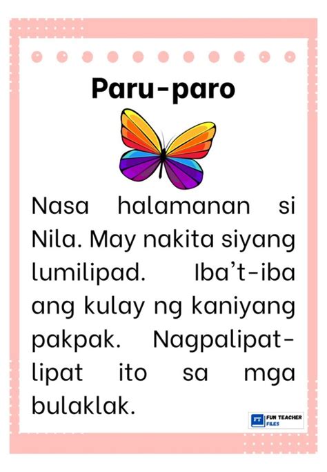 Tagalog Reading Passages Set 2 Fun Teacher Files