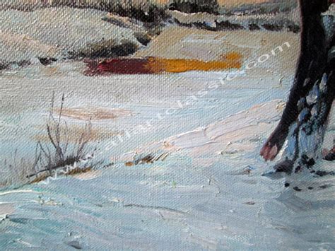 Nikolay Nikanorovich Dubovskoy Painting Cold Morning 1894 Painting Details