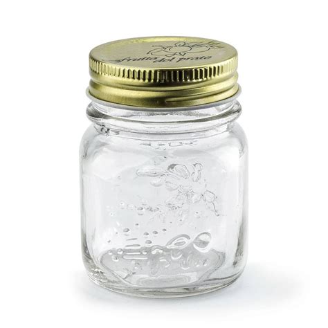 48 X Small Mason Jars 200ml Mini Canning Preserving Glass Storage Jar