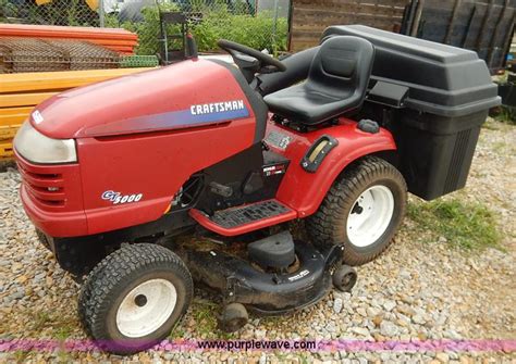 Craftsman Gt5000 Riding Mower With Bagger No Reserve Auction On