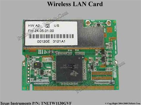 Ti 80211g Wireless Minipci Card Tnetw1130gvf Fw 24050100 Texas