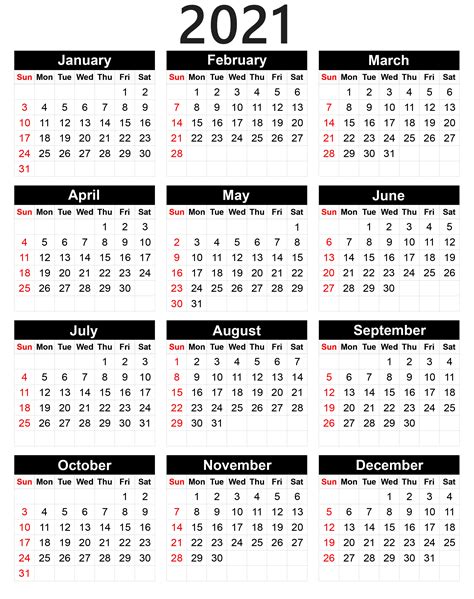 This calendar template also provides the note addition feature. Template Kalender 2021 Png Hd - Celoteh Bijak