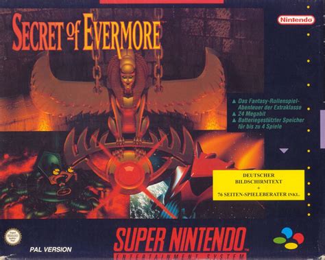 Secret Of Evermore 1995 Snes Box Cover Art Mobygames