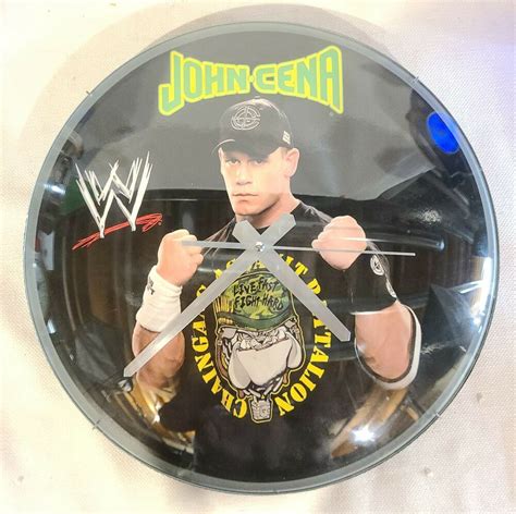 Jwwe John Cena Assault Battalion Chain Gang Bulldog Quartz Clock 13