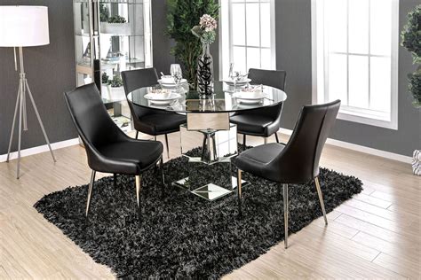 Izzy Silver Dining Room Set By Furniture Of America 1stopbedrooms