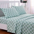 Full Bed Sheet Set : Full Size Bed Sheets Set Teal, Luxury Bedding ...