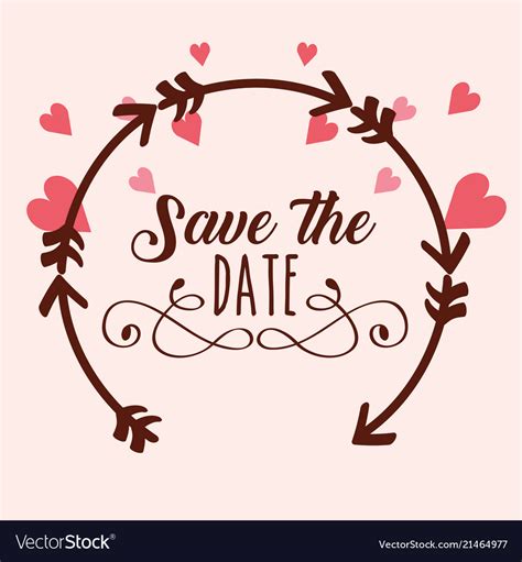 Save The Date Wedding Royalty Free Vector Image