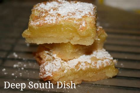 I just love her.i don't think i have tried any of her recipes that aren't just wonderful. Deep South Dish: Classic Old Fashioned Lemon Squares