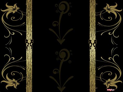 Download Elegant Black And Gold Wallpaper Background By Mhahn33