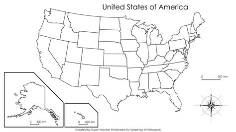 50 States And Capitals Map Quiz Printable Printable Maps