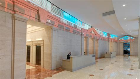 Chicago Themed Media In Lobby Of 180 North Lasalle By Esi Design For