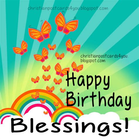 Happy Birthday Blessings Christian Cards For You