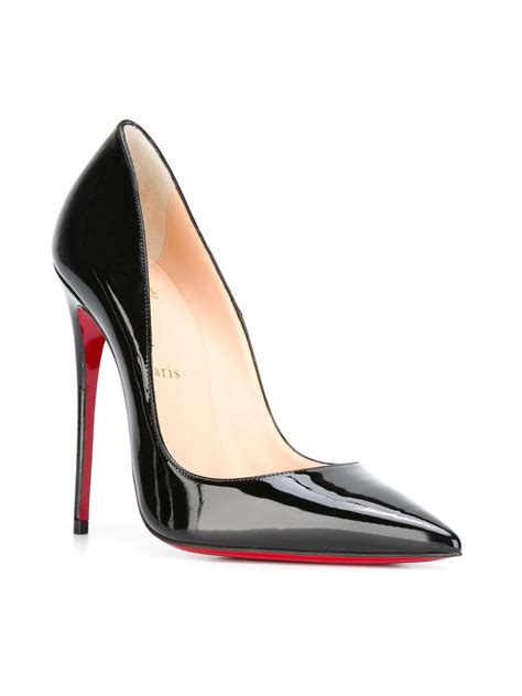 Christian Louboutin Leather Stiletto Heel Pointed Toe Classic Pump In Black Lyst