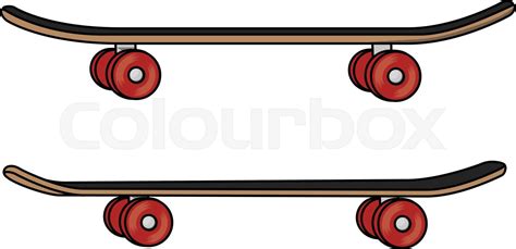 Skate Board Cartoon Stock Vector Colourbox