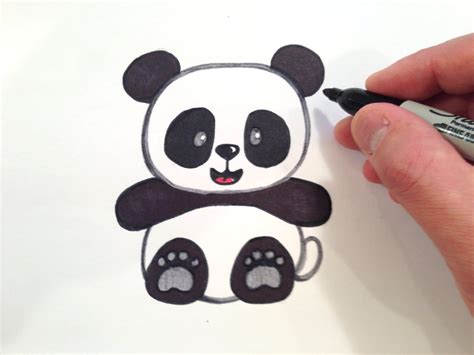 Panda Sketch Step By Step At Explore Collection Of