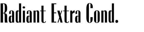 Radiant Extra Condensed In Use Fonts In Use