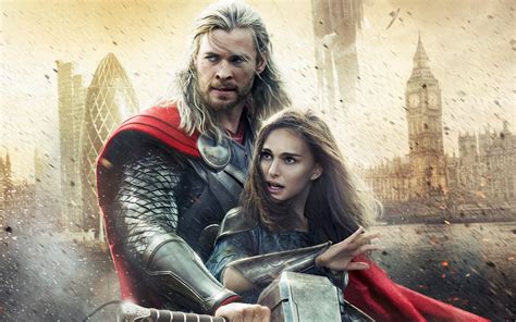 2880x1800 Natalie Portman Movie Chris Hemsworth Thor Wallpaper