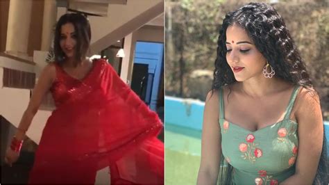 Bhojpuri Sensation Monalisa Looks Stunning In Shimmery Red Sari In This Latest Video Tv