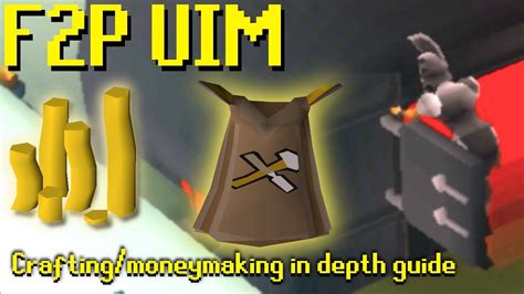 Osrs F2p Uimironman Crafting And Money Making Guide Youtube