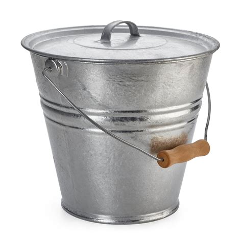 Metal Storage Quart Bucket With Lid Ph