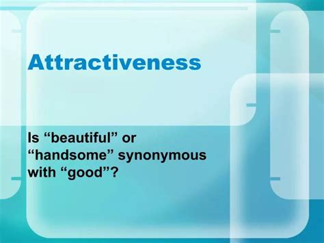Ppt Attractiveness Powerpoint Presentation Free Download Id1848533