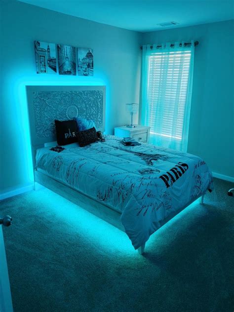 Custom Led Bed In 2021 Led Beds Ambiance Lighting Bed Design