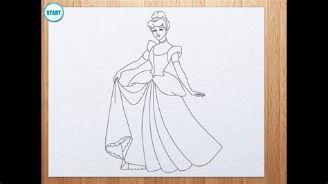 868x1024 free disney cinderella coloring pages for kids cartoon within. How to draw Cinderella - YouTube