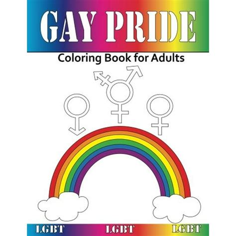 Gay Pride Coloring Book For Adults Paperback
