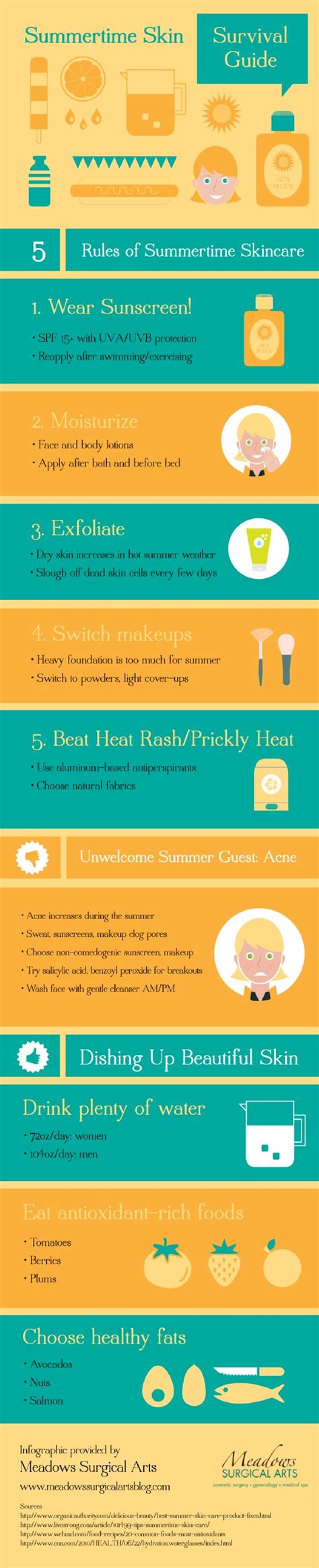 5 Ways To Maintain A Proper Summer Skin Care Routine Infographic