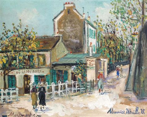 Maurice Utrillo 1883 1955 Lapin Agile Rue Saint