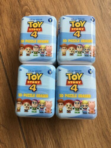 Set Of 4 Disney Toy Story 4 3d Puzzle Erasers Brand New Ebay