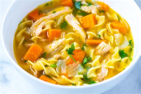 homemade chicken noodle soup recipe foodflag