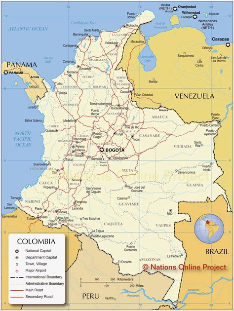 Colômbia Mapas Da Colômbia Enciclopédia Global